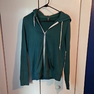 Zine Clothing Green Zip-Up Hoodie